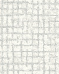 Shea Light Grey Distressed Geometric Wallpaper by   