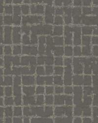 Shea Charcoal Distressed Geometric Wallpaper by   