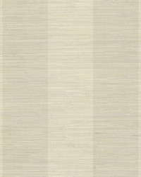 Oakland Taupe Grasscloth Stripe Wallpaper by  Brewster Wallcovering 