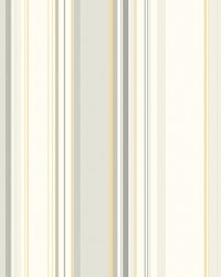 Cape Elizabeth Grey Stripe Wallpaper by  Brewster Wallcovering 