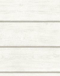 Susanna Off-White Wood Planks Wallpaper by   