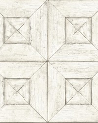 Verity Off-White Wood Wallpaper by   