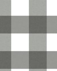 Selah Black Gingham Wallpaper by  Vervain Fabrics 