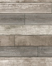 Emory Multicolor Reclaimed Wood Plank Wallpaper by   