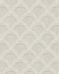 Bixby Grey Geometric Wallpaper by  Brewster Wallcovering 