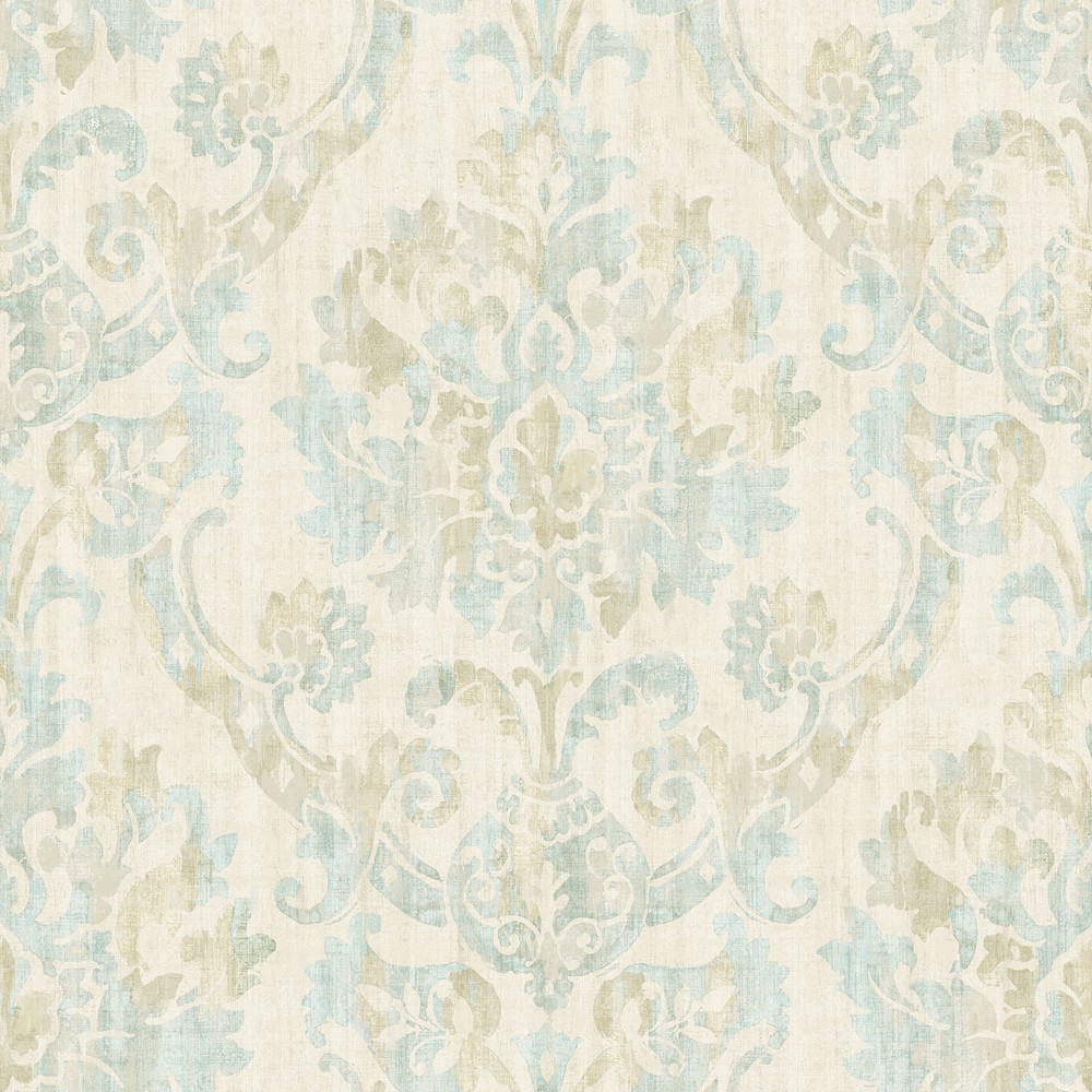 Brewster Wallcovering Shasta Taupe Damask Wallpaper Wallpaper