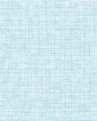 Mendocino Blue Linen Wallpaper by   