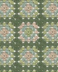 Maud Green Crochet Geometric Wallpaper 3124-13863 by   