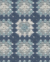 Maud Blue Crochet Geometric Wallpaper 3124-13864 by   