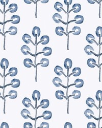 Plum Tree Blue Botanical Wallpaper 3124-13874 by   
