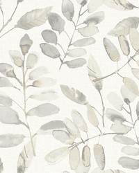 Pinnate Taupe Leaves Wallpaper 3124-13907 by  Alexander Henry 