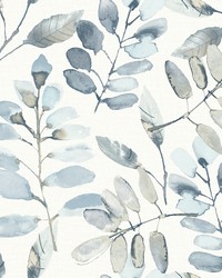 Pinnate Blue Leaves Wallpaper 3124-13908 by  Alexander Henry 