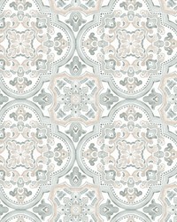 Concord Coral Medallion Wallpaper 3124-13961 by   