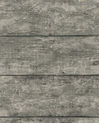 Cabin Charcoal Wood Planks Wallpaper 3124-13972 by  Brewster Wallcovering 