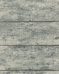 Cabin Teal Wood Planks Wallpaper 3124-13973 by  Alexander Henry 