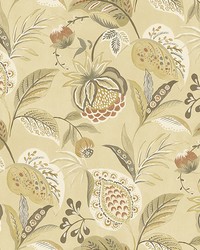 Bohemian Mustard Jacobean Wallpaper 3125-72302 by   