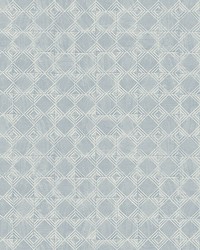 Button Block Blue Geometric Wallpaper 3125-72305 by  York Wallcovering 
