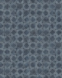 Button Block Navy Geometric Wallpaper 3125-72306 by  York Wallcovering 