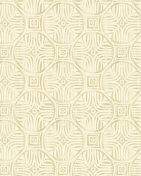 Sandee Butter Medallion Wallpaper 3125-72312 by  York Wallcovering 