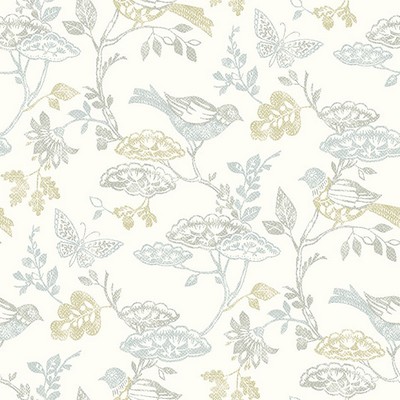 Malmo Multicolor Trail Wallpaper 3125-72318 Kinfolk 3125-72318 Multi Sure Strip Bird and Butterfly Wallpapers Animals Flower Wallpaper 