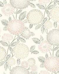 Zalipie Blush Floral Trail Wallpaper 3125-72329 by   