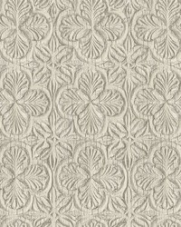 Karachi Taupe Wooden Damask Wallpaper 3125-72336 by  Brewster Wallcovering 