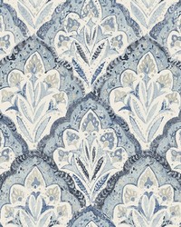 Mimir Blue Quilted Damask Wallpaper 3125-72337 by  Brewster Wallcovering 