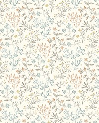Tarragon Pastel Dainty Meadow Wallpaper 3125-72353 by  York Wallcovering 
