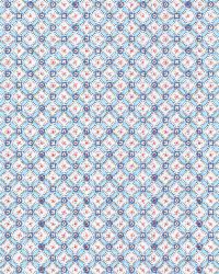 Eebe Light Blue Floral Geometric by   