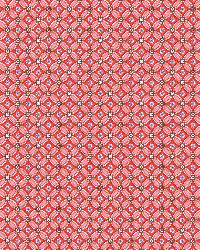 Eebe Red Floral Geometric by   
