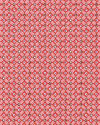 Eebe Red Floral Geometric by   