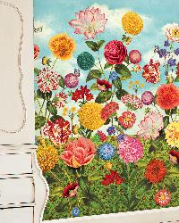 Wild Flowerland Mural by   