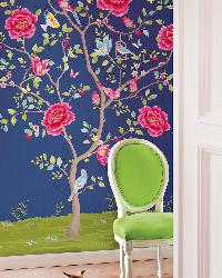 Blue Morning Glory Mural by   