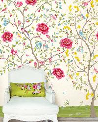 White Morning Glory Mural by   