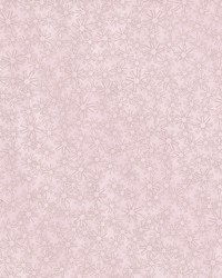 Janie Pink Metallic Floral Wallpaper by   