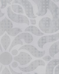 Leanne Grey Metallic Dot Medallion Wallpaper by   