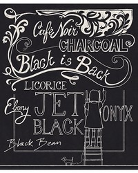 Chalky Black Chalkboard Wall Mural by   
