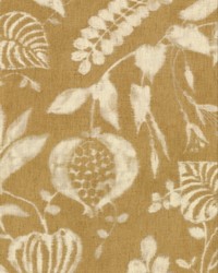 Arvada Mustard Botanical Wallpaper by  Carey Lind 