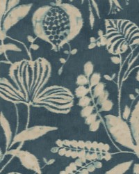 Arvada Indigo Botanical Wallpaper by  Carey Lind 