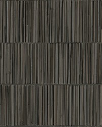 Aspen Charcoal Natural Stripe Wallpaper by  Carey Lind 