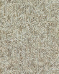 Longmont Aqua Global Geometric Wallpaper by  Carey Lind 