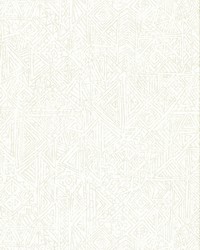 Longmont White Global Geometric Wallpaper by   
