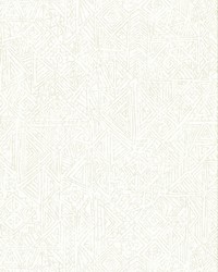 Longmont White Global Geometric Wallpaper by  Carey Lind 