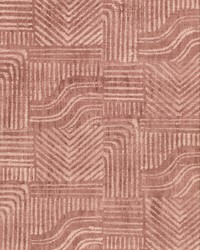 Pueblo Red Global Geometric Wallpaper by  Carey Lind 