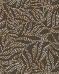 Montrose Brown Leaves Wallpaper by   