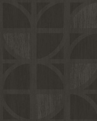 Tulip Chocolate Geometric Trellis Wallpaper by   