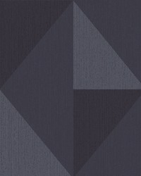 Diamond Blue Tri-Tone Geometric Wallpaper by   