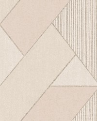 Art Deco Peach Glam Geometric Wallpaper by   