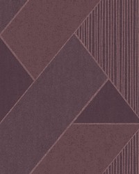 Art Deco Plum Glam Geometric Wallpaper by  Washington Wallcoverings 