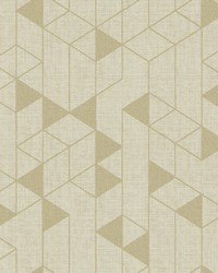 Fairbank Gold Linen Geometric  4034-26772 by  Brewster Wallcovering 